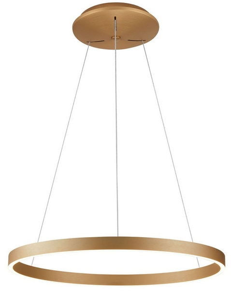 Lampa ring ledowa wisząca Andrea AZ5105 100W 3000K złota