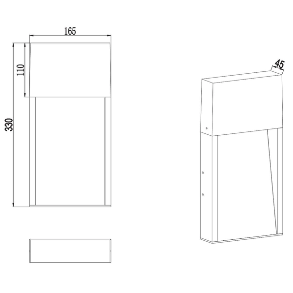 Ścienny kinkiet zewnętrzny Salmon 246960135 LED 13W 3000K IP44 drewniany