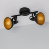 Podwójna lampa sufitowa Retro ABR-RRO-C-2XE14 regulacja czarny złoty