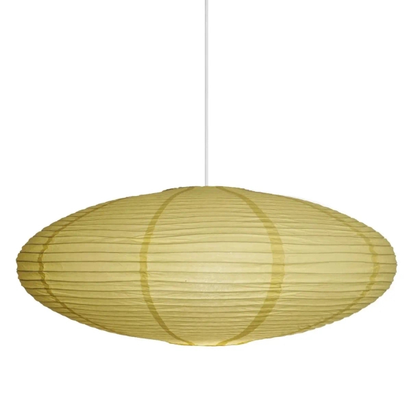 Abażur papierowy do lamp Villo 60 2213253226 owalny do salonu żółty