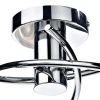 Plafon sufitowy potrójny SEATTLE polerowany chrom metalowy szklany G9 3p SEA5350