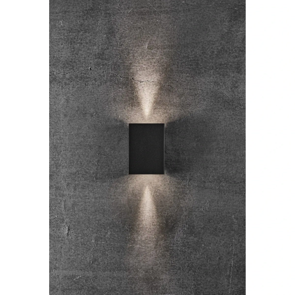 Prostokątna lampa ścienna Fold 2019041003 LED 5,4W 3000K IP54 czarny