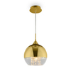 Kulista lampa wisząca Fermi P140-PL-110-1-G metalowa złota