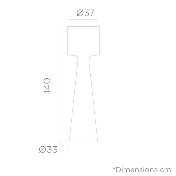 Tarasowa lampa podłogowa Grace LUMGC140WLNW King Home IP54 biała