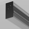 Zestaw dwóch zaślepek do szyn magnetycznych Exility TRA034EC-41B czarny