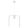 Salonowa lampa wisząca ORTIGA 5156 Shilo ramka tuba biała