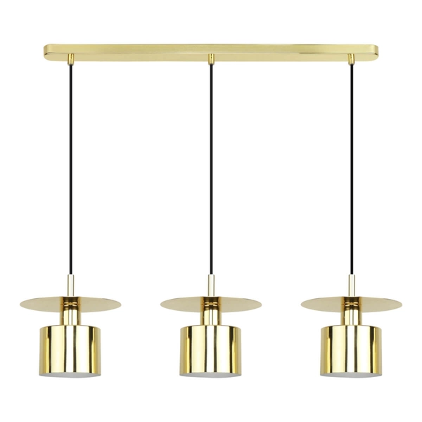 Potrójna lampa zwisowa do jadalni Sarda A8183-3A Zumaline metalowa złota