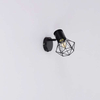 Druciana LAMPA ścienna PRISKA 54017-1 Globo regulowana OPRAWA metalowy reflektorek industrialny czarny
