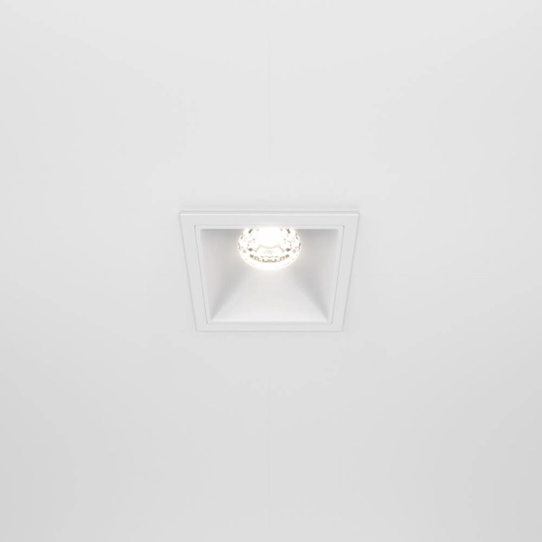 Kwadratowa lampa podtynkowa Alfa DL043-01-10W4K-SQ-W LED 10W 4000K biały