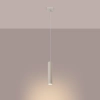 Podłużna lampa wisząca LAGOS SL.1479 tuba ryflowana beżowa