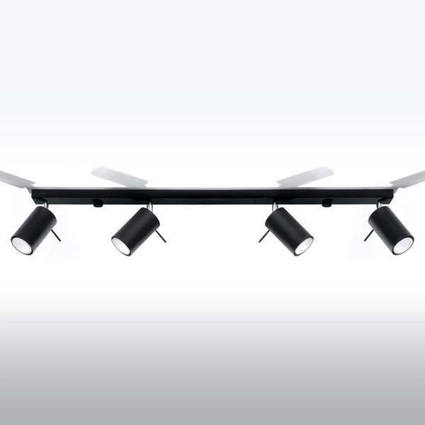 Sufitowa listwa reflektorowa Ring SL.0332 Sollux regulacja czarna