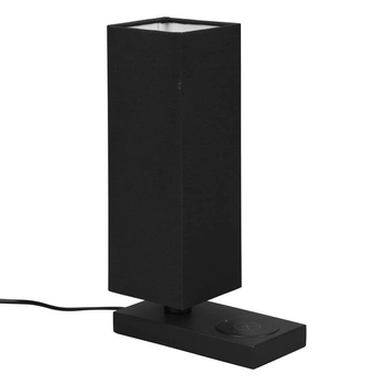 Lampka biurkowa do gabinetu Haley R59100132 ze stacją ładowania czarny