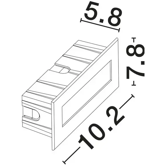 Wpustowa lampa najazdowa BEROLCO LE75326 LED 3W 3000K IP65 antracyt