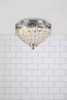 Sufitowa lampa sypialniana Joline kryształowy plafon chrom