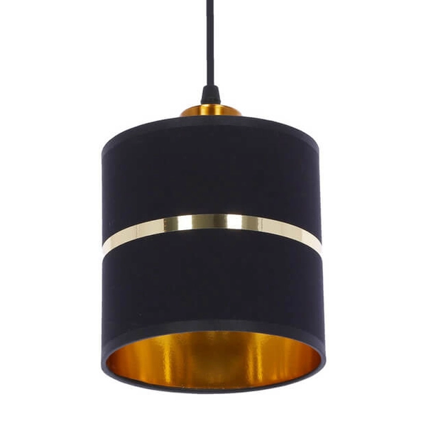 Lampa wisząca Assam 33-17772 Candellux regulowana czarna złota