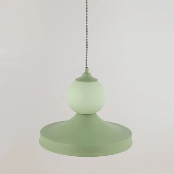 Lampa ceramiczna wisząca Tigali szałwiowa 5245 1xE27 do jadalni