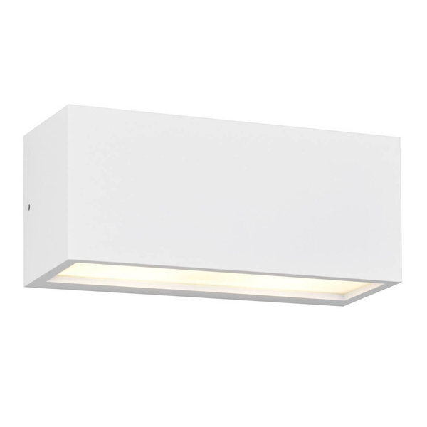 Prostokątna lampa ścienna MAYENNE 218560231 do łazienki IP44 biała