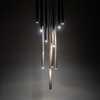 Kaskadowa lampa zwisająca Piano 10110 sople do salonu brązowa