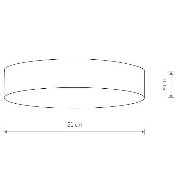 Lampa sufitowa natynkowa Lid Round 10408 Nowodvorski LED 35W 3000K czarna