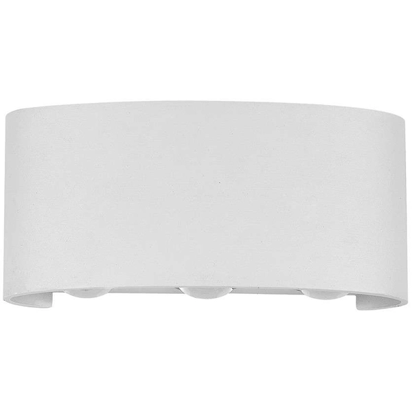 Kinkiet LAMPA elewacyjna GILBERTO PL-232W Italux ścienna OPRAWA metalowa LED 6W 3000K zewnętrzna do ogrodu IP54 biała