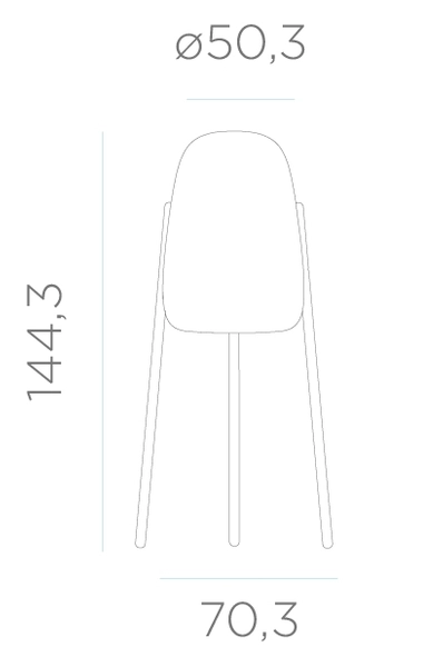 Zewnętrzna lampa ogrodowa Rocket LUMRCK145SSNW biała