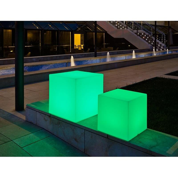 Lampa podłogowa Cuby LUMCB045SSNW LED 1W 3000-6500K IP65 kostka biała
