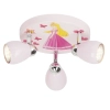 Regulowana lampa sufitowa Princess G55934/17 metalowa różowy
