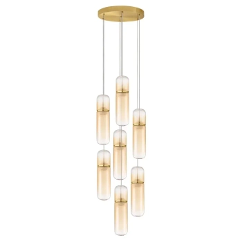 Wisząca lampa REBALVO LE45201 LED 49W 3000K ściemnialna złota