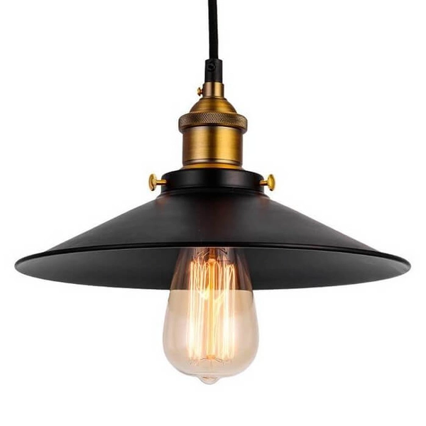 Kaskadowa lampa wisząca Retro ABR-LWRT-3xE27 Abruzzo czarna złota