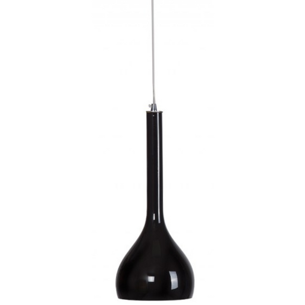 Metalowa lampa wisząca Soul czarna łezka do przedpokoju