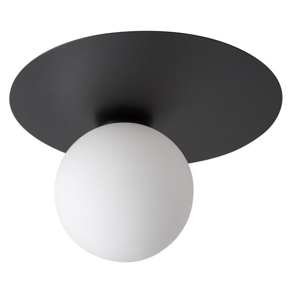 Loftowa lampa ścienna ARGON 33263 Sigma szklana kula sufitowa do kuchni czarna