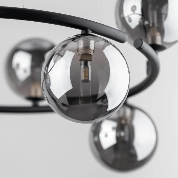 Lampa zwisowa Anabelle 6844 bańki balls kule grafitowa czarna