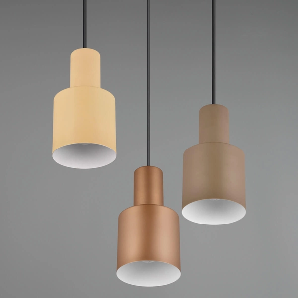 Kaskadowa lampa zwisająca ELIOR DL317319430 czarny brązowy multikolor