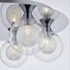 Szklana lampa sufitowa Zeke ZEK5450 kulista kule chrom