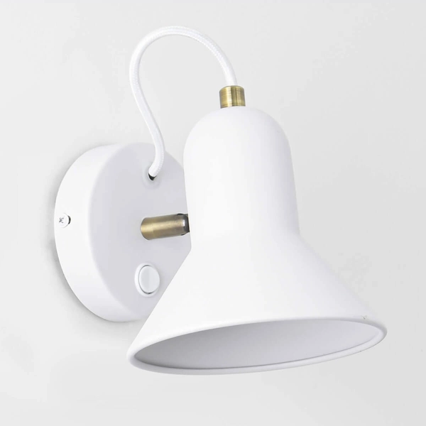 Kinkiet LAMPA ścienna ASTAMA LP-1122/1W WH Light Prestige industrialna OPRAWA metalowa regulowana biała