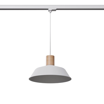 Lampa wisząca kopułowa do szyny 3-fazowej FANO MYL.00229 biały brązowy