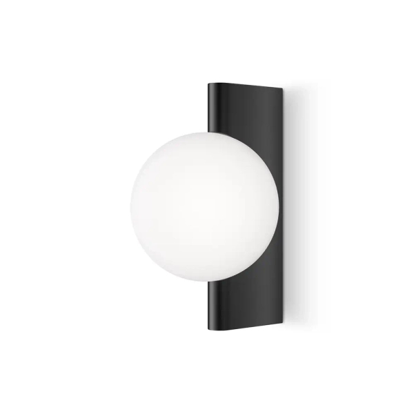 Kulista lampa ścienna Avant-garde MOD324WL-01B do salonu biała czarna