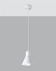 Wisząca lampa Taleja SL.0983 Sollux industrialna nad wyspę biała