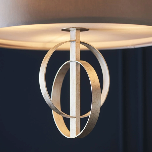 Wisząca lampa okrągła L&-195215 Light& do jadalni na łańcuchu szara