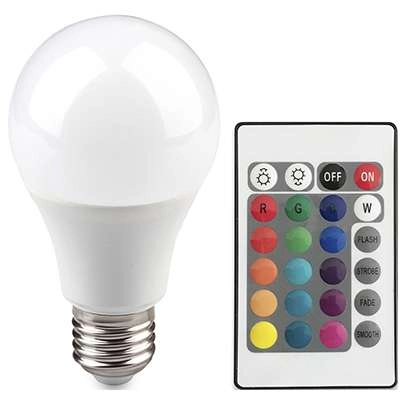 Żarówka RGB 306838 Polux LED 8,5W 2700K A60 klasyczna 806lm 230V biała ciepła