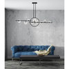 Wisząca lampa Alure Line Twin MSE010100347 Moosee LED 17W 3000K  kule czarne