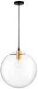 Kulista lampa wisząca Upata salonowa ball czarna złota