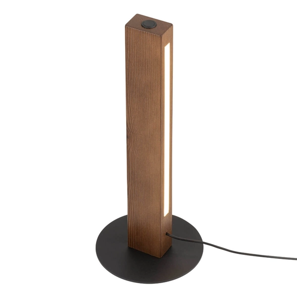 Podłużna nocna lampka Teo 1411 TK Lighting boho drewniana brązowa