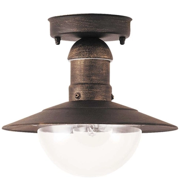 Zewnętrzna LAMPA sufitowa stropowa OSLO 8736 Rabalux industrialna OPRAWA ogrodowa outdoor IP44 antyczne złoto