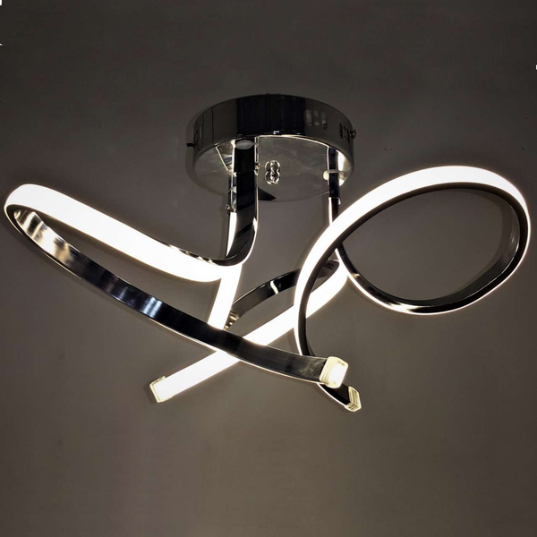 Plafon LAMPA sufitowa VEN P-X 9812/3 CR-42W metalowa OPRAWA wstążki LED 42W 4000K chrom