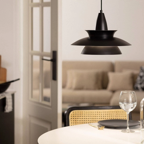 Lampa wisząca Luppo ABR-LWBL-E27 Abruzzo metalowa nad stół czarny