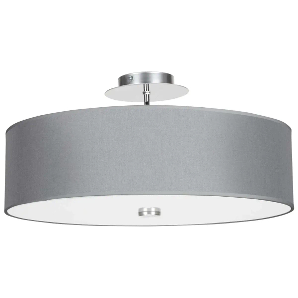 Plafon LAMPA sufitowa 6532 Nowodvorski klasyczna OPRAWA abażurowa okrągła szara