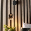 Szklana lampa ścienna Ramona RAM0722 LED 5,5W 3000K loftowa czarny