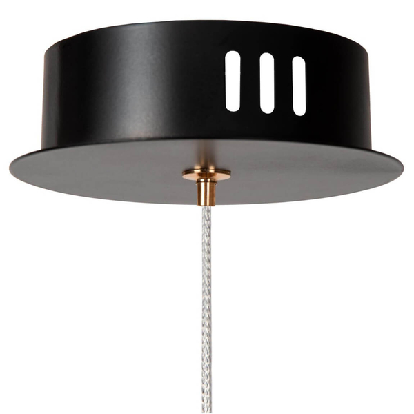 Wisząca lampa BERLIANE 00430/04/60 LED 4W 2700K szklana czarna złota