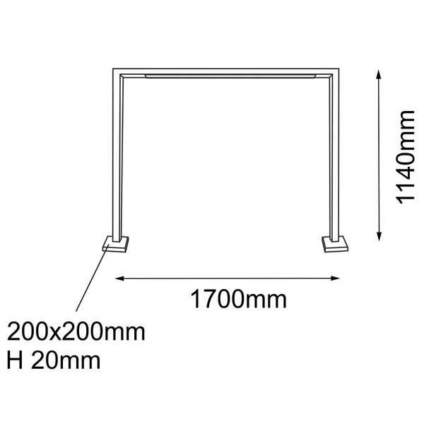 Stojąca lampa ogrodowa TAKETA 9937 IP44 bramka antracyt